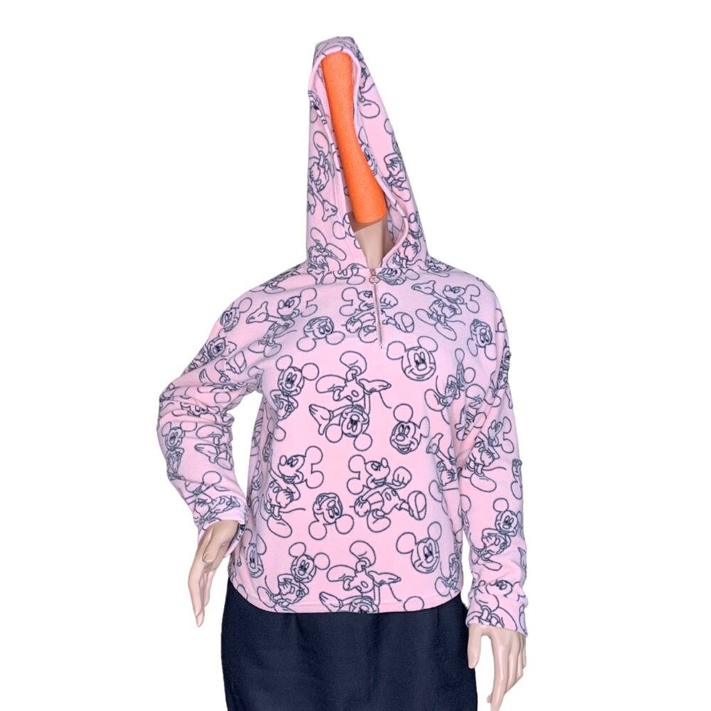 Disney Mickey Mouse Hoodie Blush Pink Size XXL